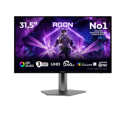Монитор AOC AG326UZD2 [31.5", OLED, 3840x2160, 240 Гц, 0.03 мс, HDMI x2, DisplayPort]