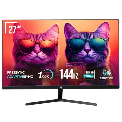 Монитор 27" ONVYX ONMR27FHD144B169F, FullHD, IPS, 144Hz, 1ms, 300 cd/m2, 1000:1, HDMI/DP, 2x3W
