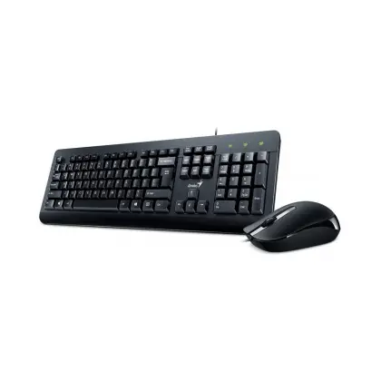 Клавиатура Genius KM-160 (Genius_KZ) [Мембранная, проводная, клавиш - 104, черная]
