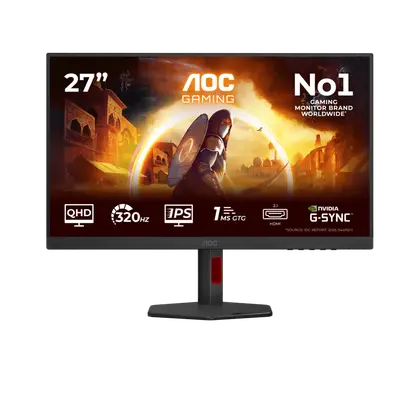 Монитор AOC Q27G4SRU/01 [27", IPS, 2560x1440, 320 Гц, 1 мс, HDMI x2, DisplayPort]