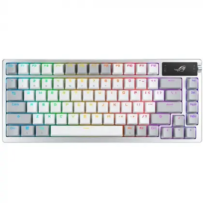 Клавиатура Asus M701 ROG AZOTH (90MP031A-BKRA10) [Механическая, беспроводная, клавиш - 75, подсветка, белая]