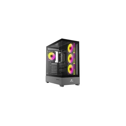 Корпус Wintek Tower 225-B TG [Midi Tower, 4x 120 мм ARGB, Черный]