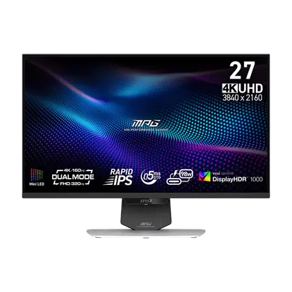 Монитор 27" MSI MPG 274URDFW E16M Rapid IPS 3840x2160 320/160Hz 0.5ms 1000cd/m2 1000:1 2xHDMI 1xDP