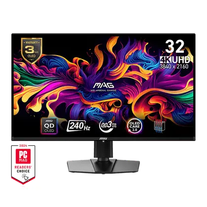 Монитор 31.5" MSI MAG 321UPX QD-OLED 3840x2160 240Hz 0.03ms 250cd/m2 1.5M:1 2xHDMI 1xDP 1xType-C HAS