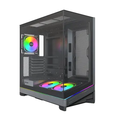 Корпус Montech SKY 3 (B) [Midi Tower, 3 × 120 мм, Черный]