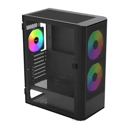 Корпус Montech X2 PLUS (B) [Midi Tower, 1 × 120 мм, 2 × 140 мм, Черный]