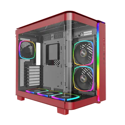 Корпус Montech KING 95 PRO (Red) [Midi Tower, Красный]