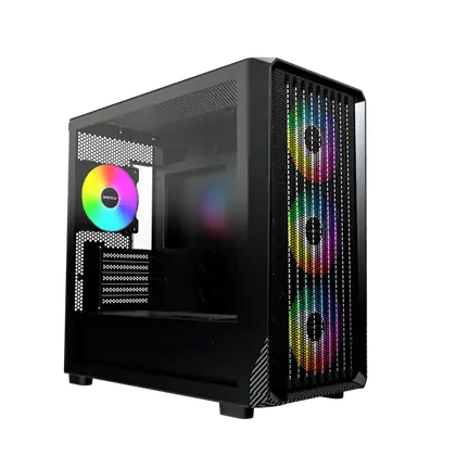 Корпус Montech X5M (B) [Mini Tower, 4 × 140 мм, Черный]
