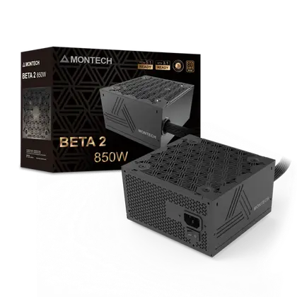 Блок питания Montech BETA 2 850W [850 Вт, 80 PLUS Bronze, 9x SATA, 1 x 16 pin (12VHPWR), 4 x 6+2 pin PCIe, 2x 4+4 pin CPU, ATX]