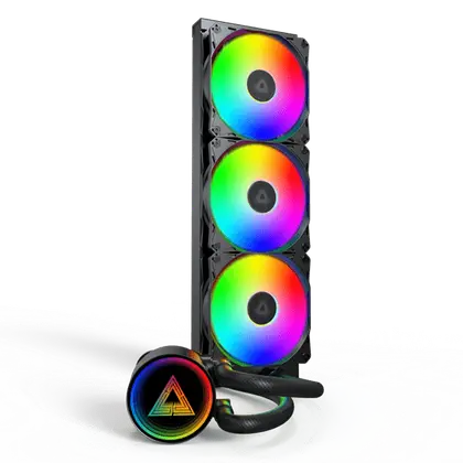 Система охлаждения Montech LightFlow ARGB 360 [120 мм, 2000 об/мин, 34.3 dBA, 4 pin]