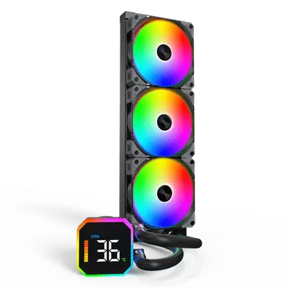 Система охлаждения Montech HyperFlow Digital 360 (B) [120 мм, 2200 об/мин, 36.25 dBA, 4 pin]