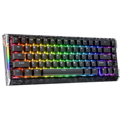 Клавиатура Attack Shark R68 HE Black [Магнитная, проводная, клавиш - 66, подсветка, черная]