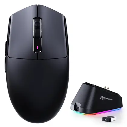 Мышь Attack Shark G3 PRO Black [беспроводная, светодиодная, 25000 DPI, 1000 Гц, черная]