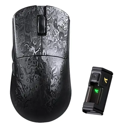 Мышь Attack Shark R11Ultra Forged Black Ink Blade [беспроводная, светодиодная, 42000 DPI, 8000 Гц, черная]