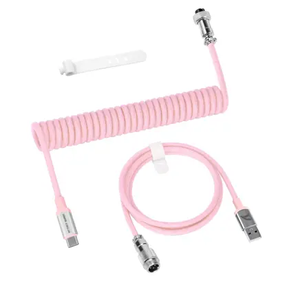 Кабель для клавиатуры Attack Shark C01Pro Pink USB A to Type C