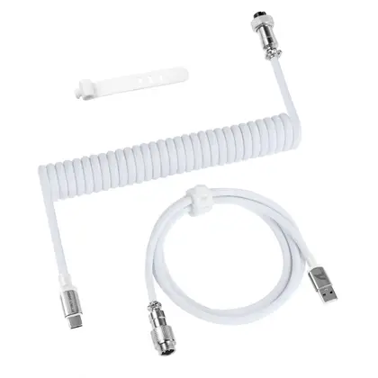 Кабель для клавиатуры Attack Shark C01Pro White USB A to Type C