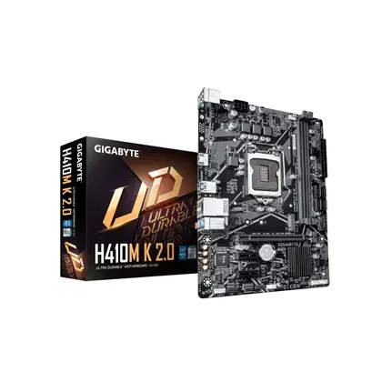 Материнская плата Gigabyte H410M K 2.0 [LGA 1200, Intel H410, 2xDDR 4, 1xM.2, 1xPCI-E x16, Micro-ATX]