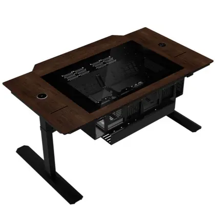 Корпус Lian Li DK07X-WD (G99.DK07X-WD.10EU) [Корпус-стол, Коричневый]