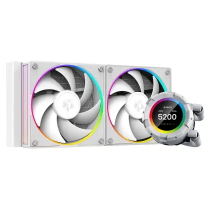 Система охлаждения ID-Cooling SL240 XE WHITE [120 мм, 1800 об/мин, 25 дБ, 4 pin]