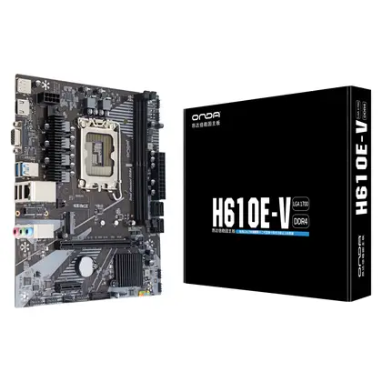 Материнская плата Onda H610E-V rev2.02 [LGA 1700, Intel H610, 2xDDR 4, 1xM.2, 1xPCI-E x16, Micro-ATX]
