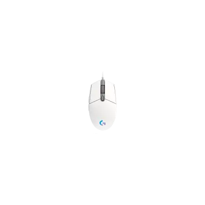 Мышь Logitech G102 LightSync (910-005824) [проводная, светодиодная, 8000 DPI, 1000 Гц подсветка, белая]