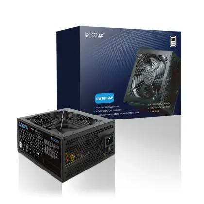 Блок питания PCCooler HW600-NP, 600W, Non Modular, 80+ HW600-NP (HW600-NP)