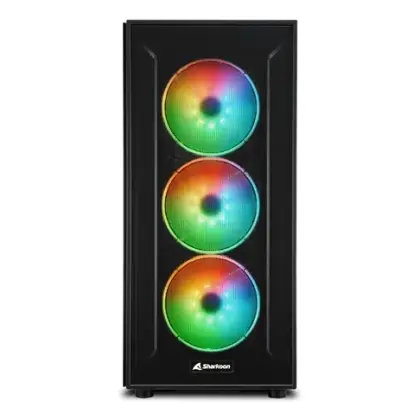 Корпус ПК без БП Sharkoon TG6M RGB <ATX, 3x3.5, 4x2.5, 2xUSB 3.0, 2xUSB2.0, Audio, 452 (TG6M RGB)