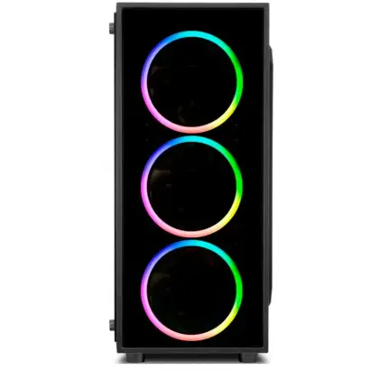 Корпус ПК без БП Sharkoon TG4 RGB <ATX, 2x3.5, 4x2.5, 2xUSB 3.0, Audio, 3x120mm RGB F/P, 1x120mm RGB R/P, 455 (TG4 RGB)