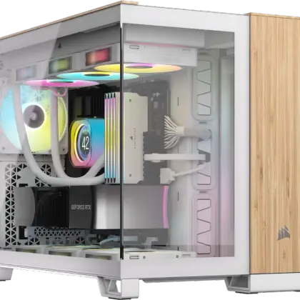 Корпус Corsair 2500X, White - Bamboo Wood (CC-9011288-WW)