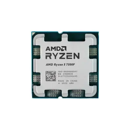 Процессор AMD Ryzen 5 7500F 3,7Гц (5,0ГГц Turbo) Zen4 6-ядер 12-потоков AM5 100-000000597 (100-000000597)