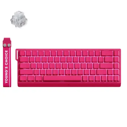 Клавиатура MCHOSE Ace 68 Hall Effect Rose Red, Ice Rhino Magnetic Switch, Wired (MC-Ace68-28)