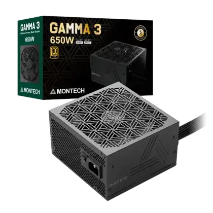 Блок питания Montech 650W, GAMMA 3 650W, Черный (GAMMA 3 650W)