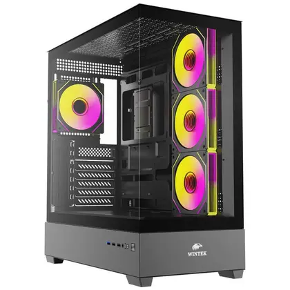 Корпус Wintek Tower 225-B TG, Black (225-B TG)