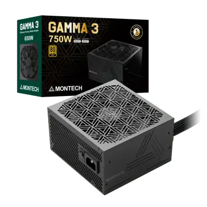 Блок питания Montech 750W, GAMMA 3 750W, Черный (GAMMA 3 750W)