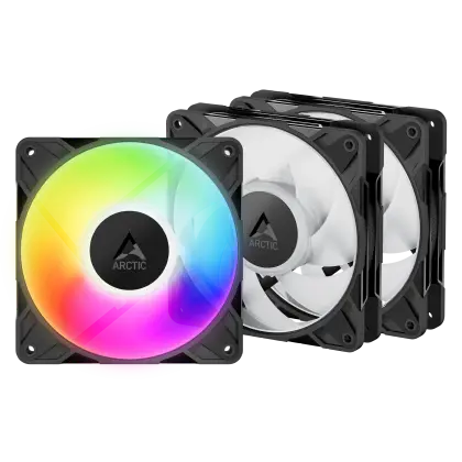 Кулер для корпуса ARCTIC P12 Pro LN ARGB 3 Pack, Black (ACFAN00347A)