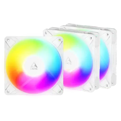 Кулер для корпуса ARCTIC P12 Pro Reverse ARGB 3 Pack, White (ACFAN00334A)