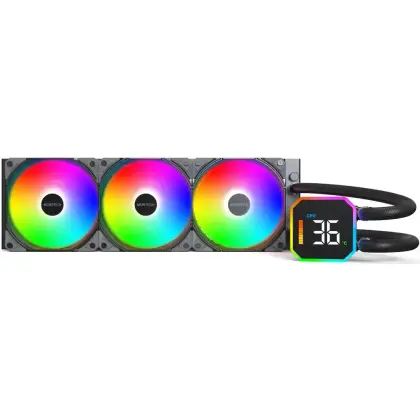 Водяное охлаждение для CPU Montech HyperFlow Digital 360, Black (HyperFlow Digital 360 (B))
