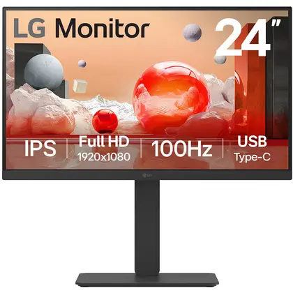 Монитор Монитор LG 24BA650, Black (24BA650-B.ARUZ)