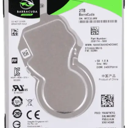 Жесткий диск HDD 2Tb Seagate Barracuda ST2000LM015 2.5" SATA 6Gb/s 128Mb 5400rpm (ST2000LM015)