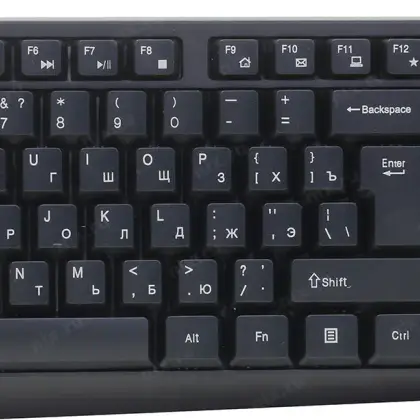 Клавиатура Genius KB-117, 104 кнопки, USB KZ Black (31310016410)