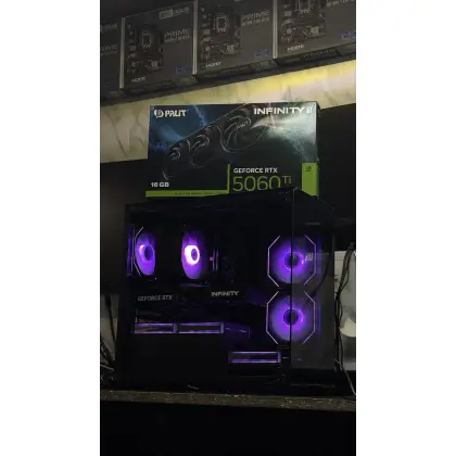 Компьютер на Ryzen 7500F + 5060TI 500FPS