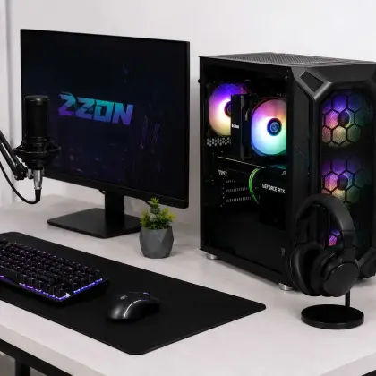 Игровой компьютер полный комплект i512400f/16gb/rtx5060 монитор 24дм