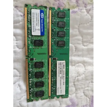 ОЗУ DDR2 2Gb + 2Gb (Team Group 667MHz / Apacer 800MHz)