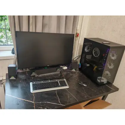 Игровой компьютер + монитор 32" + стол + периферия, полный комплект