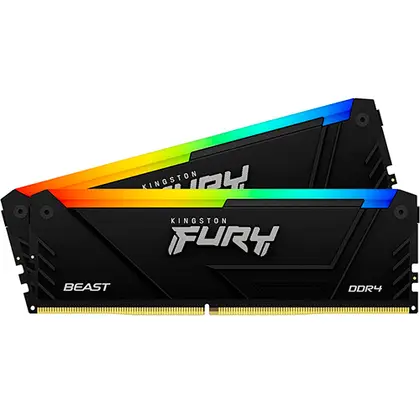 Оперативная память DDR4 3600/64Gb (2x32Gb) Kingston Fury Beast RGB, KF436C18BB2AK2/64