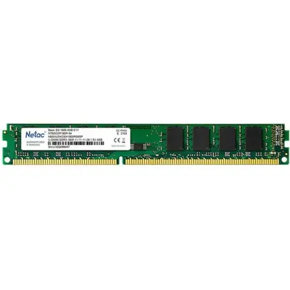 Оперативная память DDR3 1600/4GB Netac Basic, NTBSD3P16SP-04