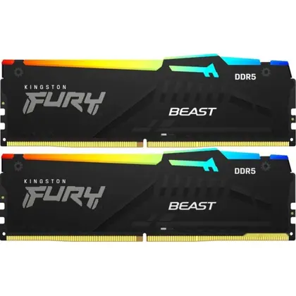 Оперативная память DDR5 6000/32Gb (2x16Gb) Kingston FURY Beast RGB, KF560C36BBE2AK2-32
