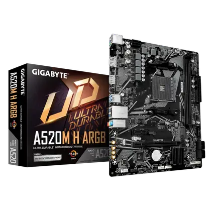 Материнская плата Gigabyte A520M H ARGB