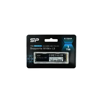 Твердотельный накопитель SSD M.2 PCIe Silicon Power A60, SP001TBP34A60M28, 1TB