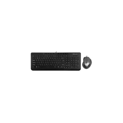 Клавиатура и мышь, USB, Delux DLD-6220OUB, Черный